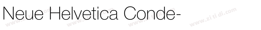 Neue Helvetica Conde字体转换
